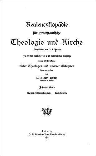 Realencyklopädie für protestantische Theologie und Kirche