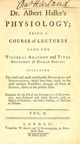 Dr. Albert Haller's Physiology