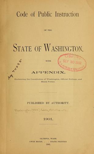 Code of Public Instruction of the State of Washington
