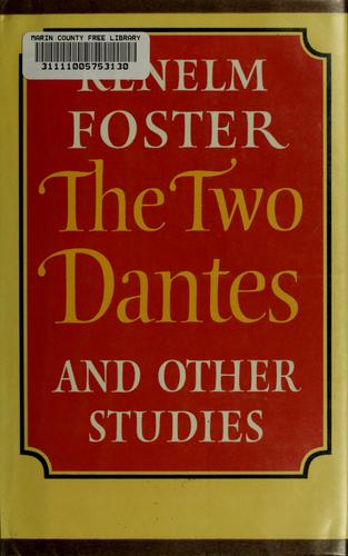 The two Dantes, and other studies