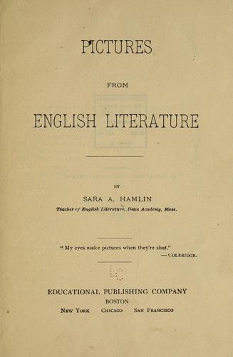 Pictures form English literature