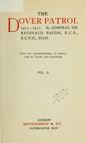 The Dover Patrol, 1915-1917