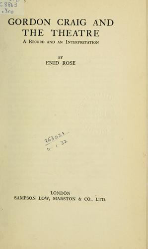 Gordon Craig and the theatre