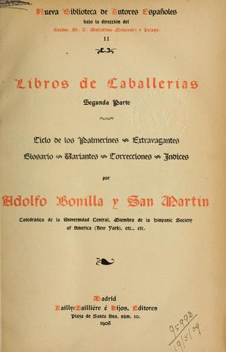 Libros de caballerias