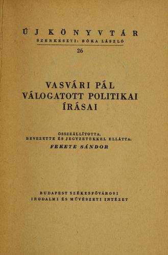 Válogatott politikai írásai