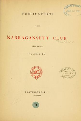 Publications of the Narragansett Club
