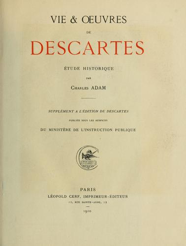 Oeuvres de Descartes
