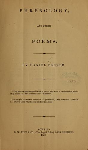 Phrenology, and other poems