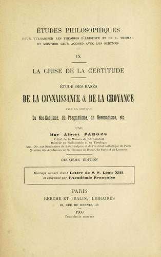 Études philosophiques