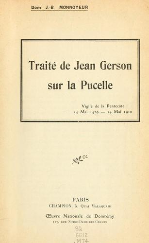 Traité de Jean Gerson sur la Pucelle