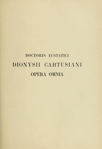 Opera omnia in unum corpus digesta ad fidem editionum Coloniensium