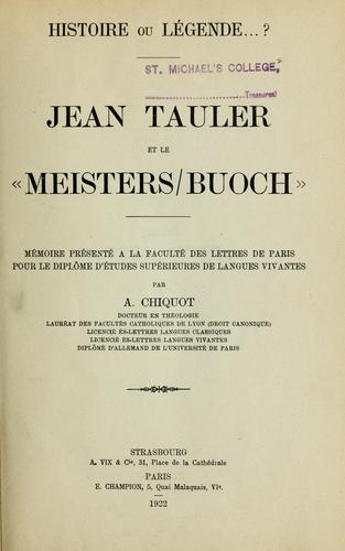 Histoire ou légende ...?