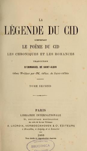 La légende du Cid