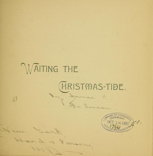 Waiting the Christmas tide