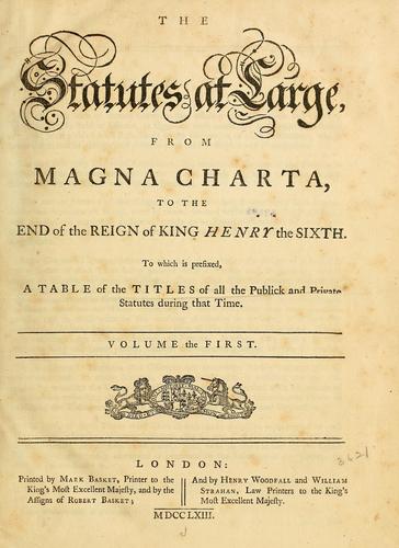 The statutes at large