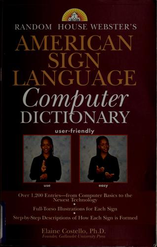 Random House Webster's American sign language computer dictionary
