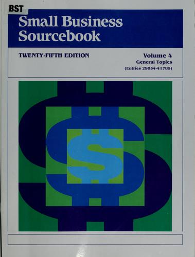 Small business sourcebook