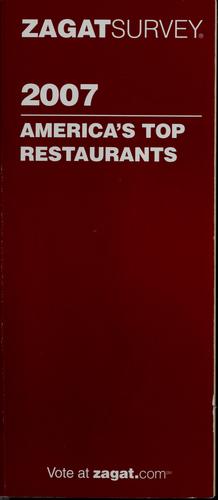 ZAGAT 2007 America's top restaurants