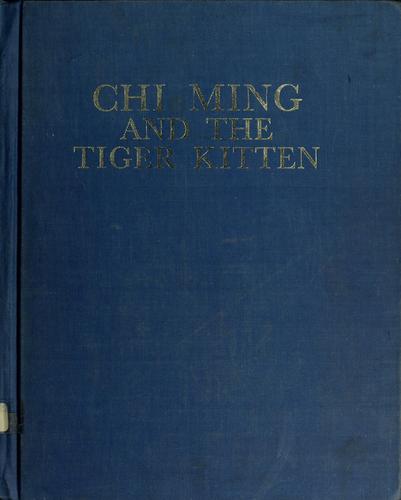 Chi Ming and the tiger kitten.