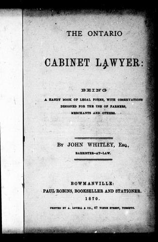 The Ontario cabinet lawyer