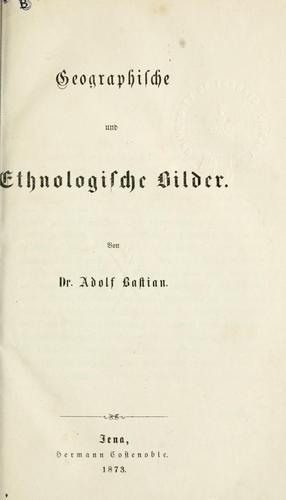 Geographische und ethnologische Bilder