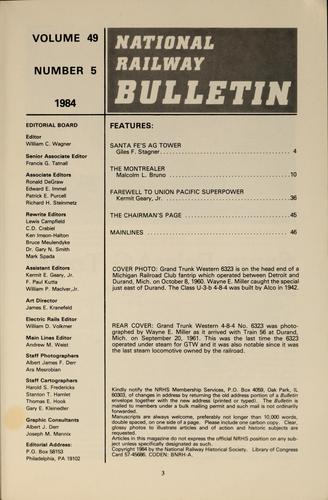 The bulletin / [National Railway Historical Society]
