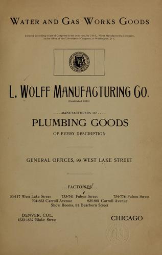 Water and gas works goods...