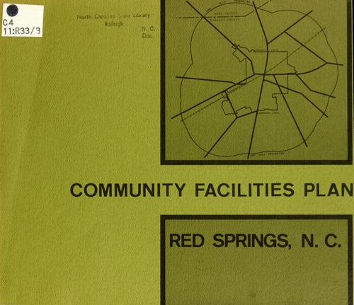 Community facilities plan, Red Springs, N.C.