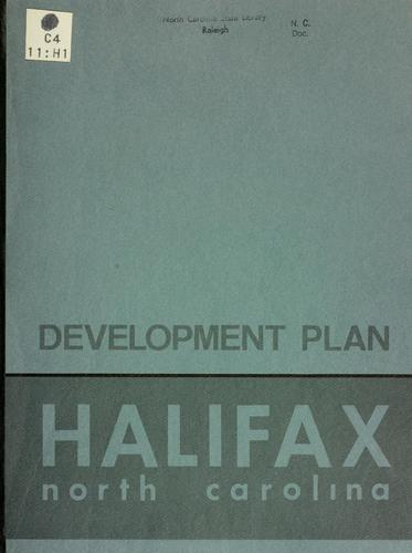 Development plan, Halifax, North Carolina