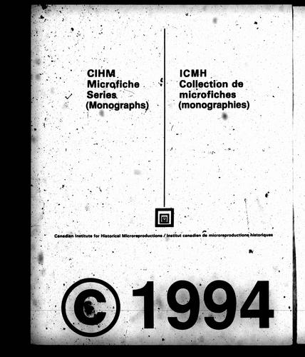 Church discipline and doctrinal declaration of the Evangelical Union Church, Toronto