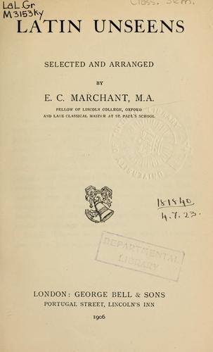 Latin unseens