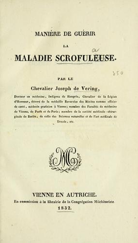 Manière de guérir la maladie scrofuleuse