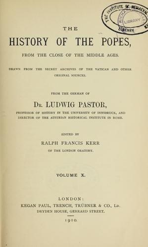 The history of the popes