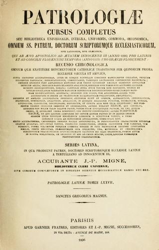 Patrologiae cursus completus