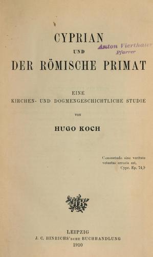Cyprian under römische primat