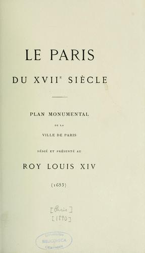 Le Paris du XVIIe siècle