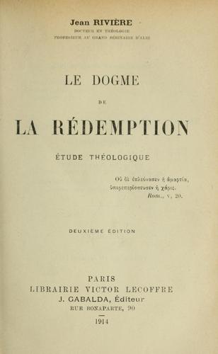 Le dogme de la Rédemption