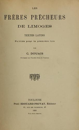 Les Frères Prêcheurs de Limoges