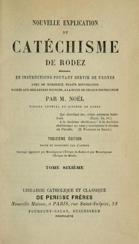 Nouvelle explication du Catéchisme de Rodez