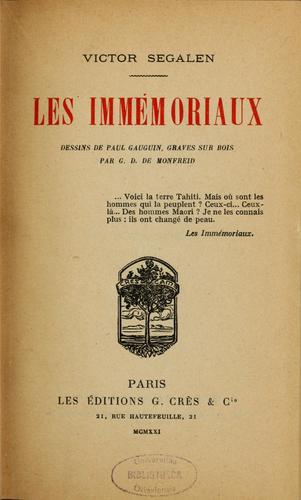 Les Immémoriaux