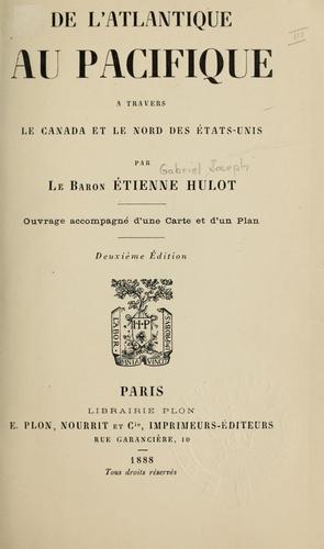 De l'Atlantique au Pacifique