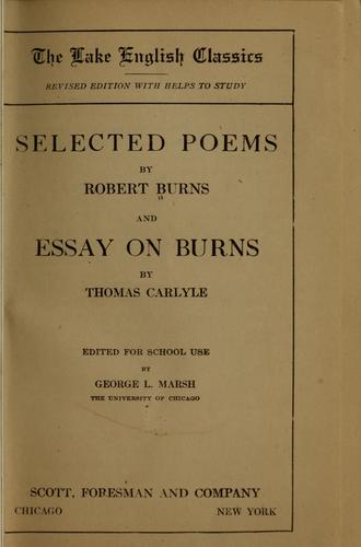 Selected poems