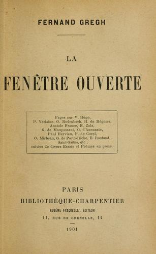 La fenêtre ouverte