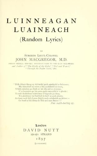 Luinneagan luaineach =