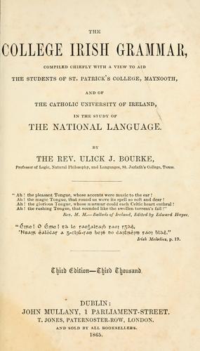 The College Irish grammar