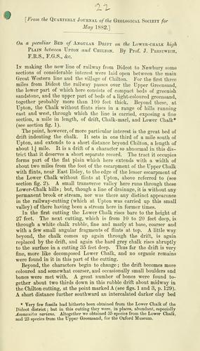 On a peculiar bed of angular drift on the lower-chalk high plain between Upton and Chilton