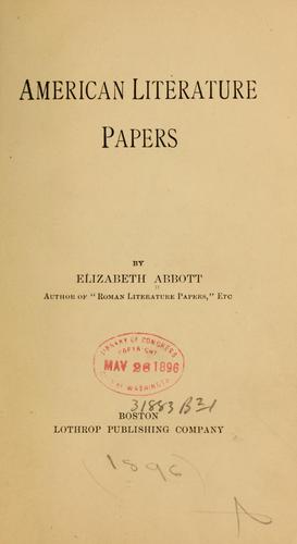 American literature papers