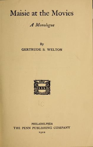 Maisie at the movies..