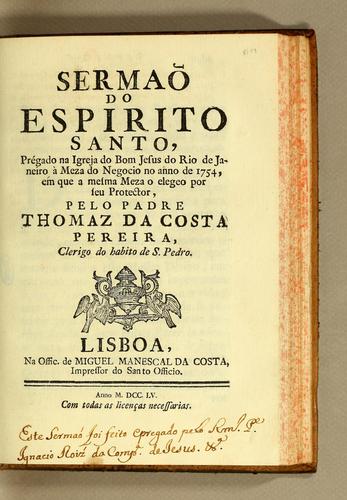 Sermão do Espirito Santo