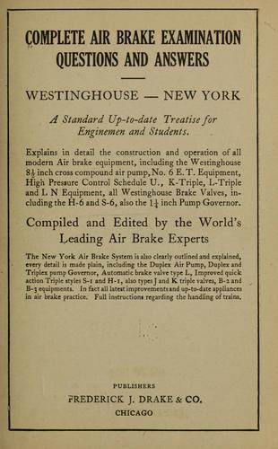 Complete air brake examination questions and answers